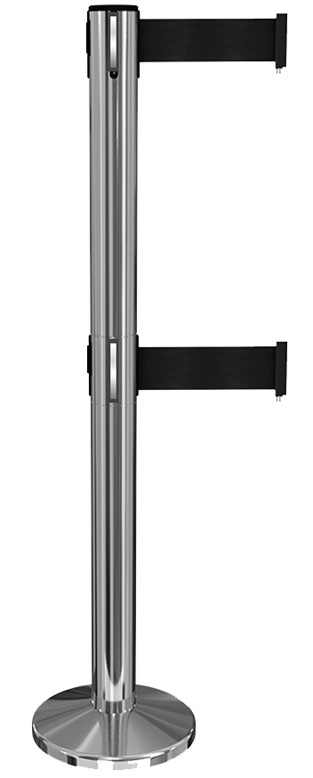 Magnetic Retractable Belt Barrier Twin