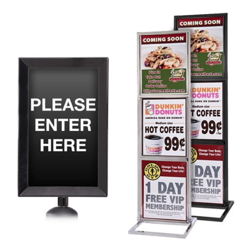 Stanchions Signs to Guide and Inform