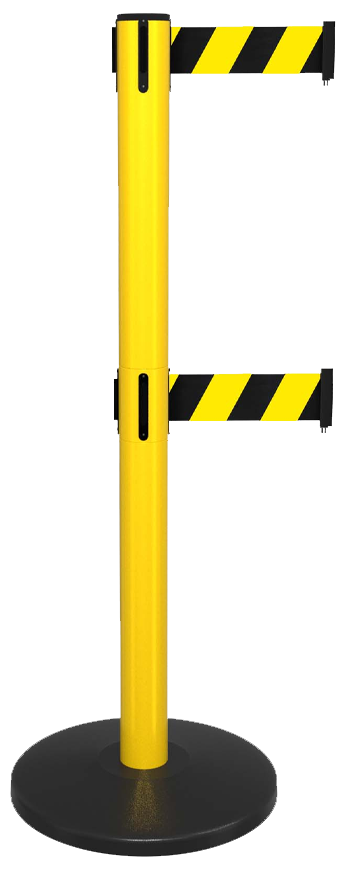 Safety Master Economy Retractable Belt Barrier Twin