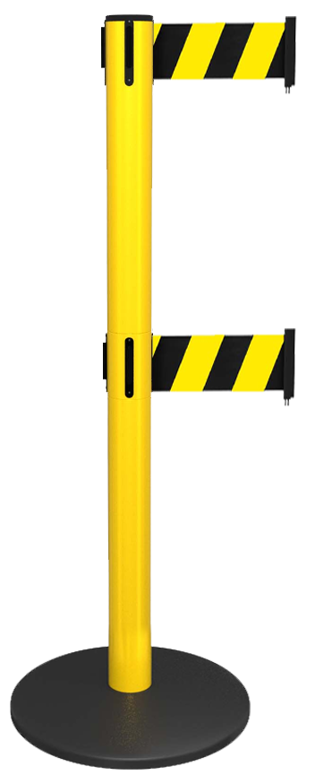 Safety Retractable Belt Barrier Twin 250 X
