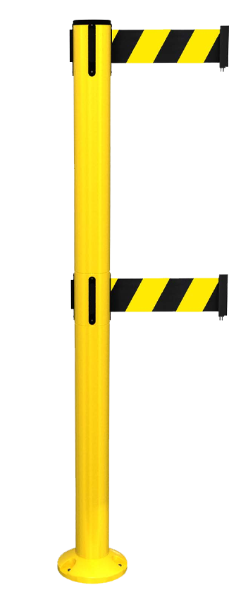 Safety Fixed Retractable Belt Barrier 250 Twin