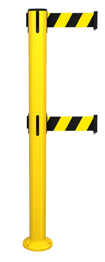 Safety Fixed Retractable Belt Barrier 300 Twin