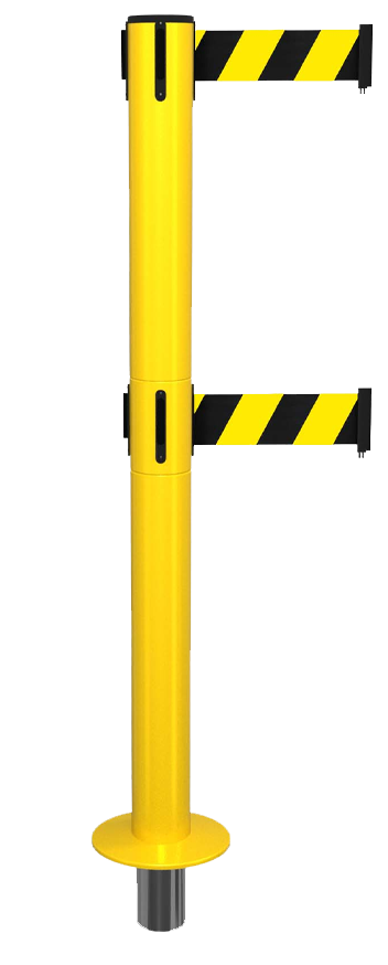 Safety Removable Retractable Belt Barrier 300 Twin