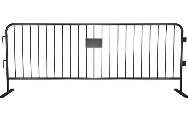 Black Colored Steel Barricade