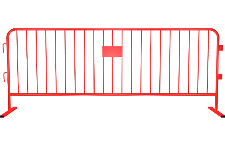 Red Colored Steel Barricade
