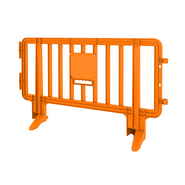 Orange Colored Plastic Barricade