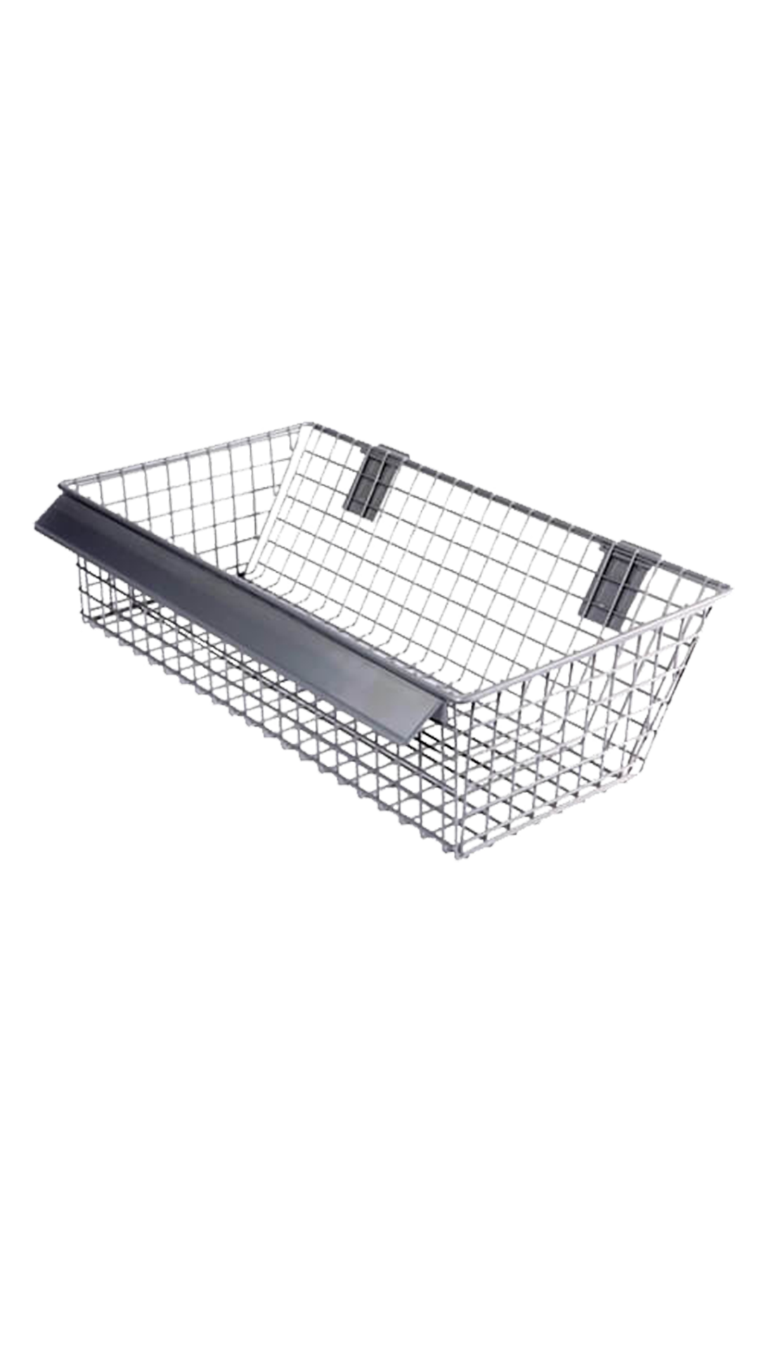 Wire Slanted Basket Polished Stainless