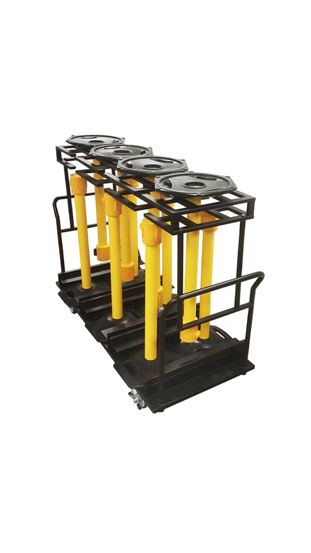 12 post WeatherMaster Stanchion Cart