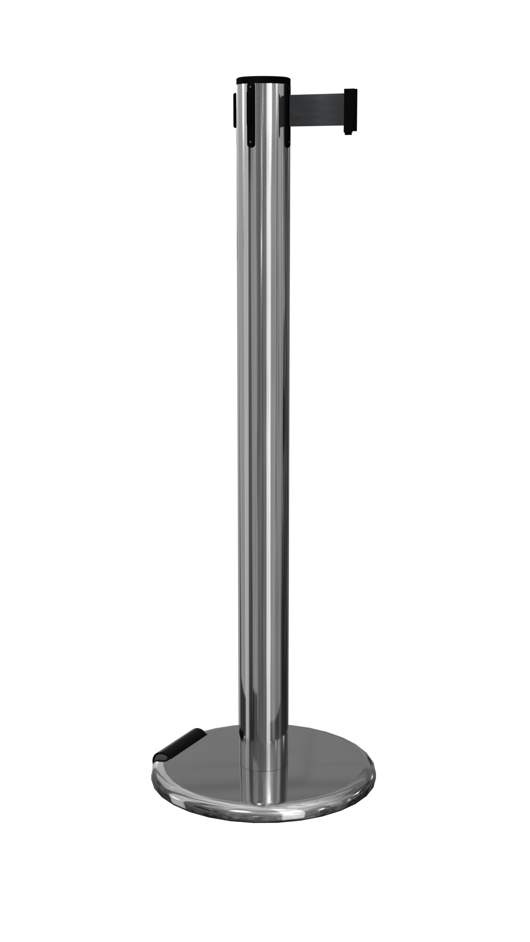 Polished Stainless RollerPro 300 showing an innovatively designed stanchion