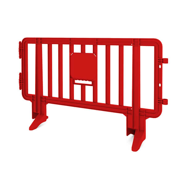 6.5 FT Plastic Barricade Red | Queue Solutions