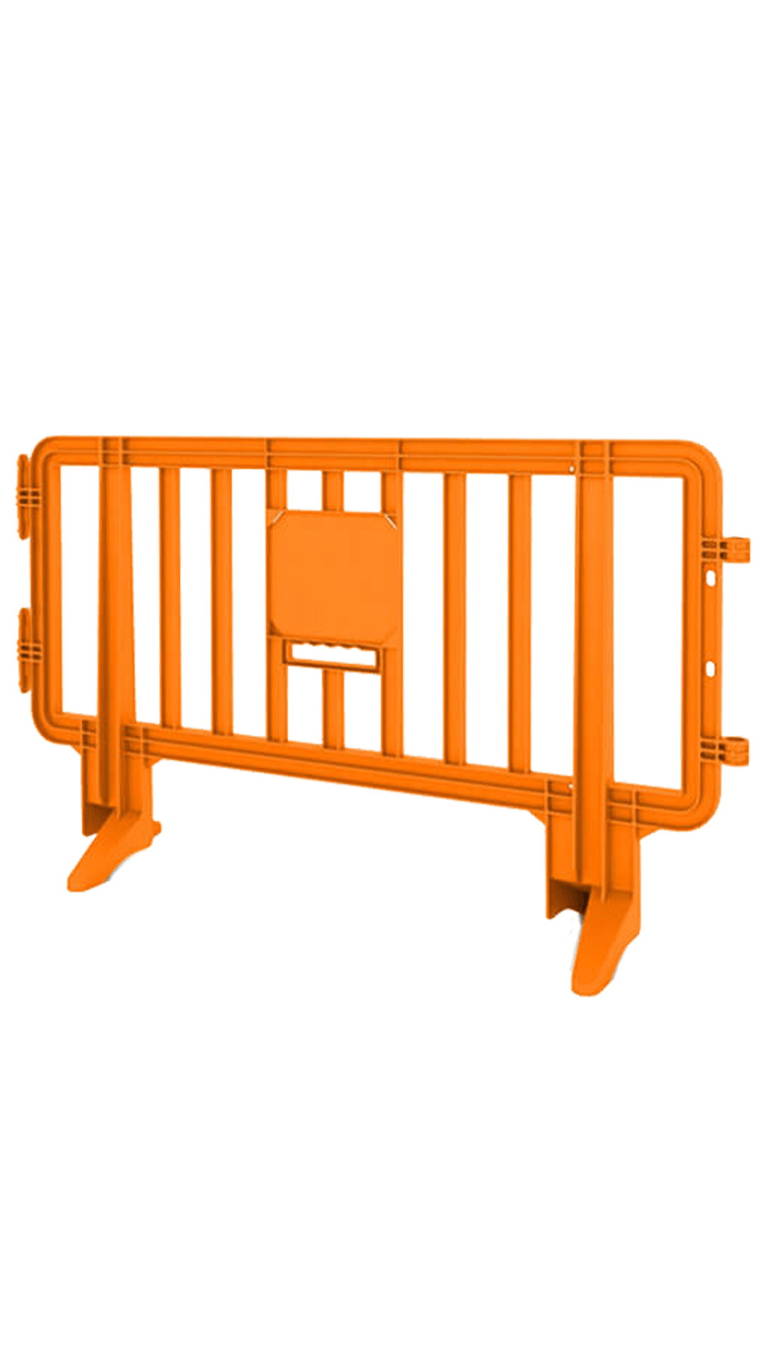 Orange Colored Plastic Barricade