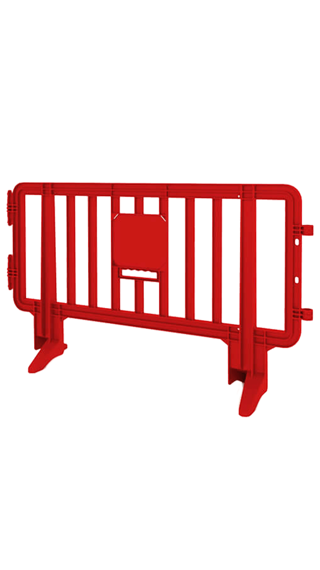 Red Colored Plastic Barricade