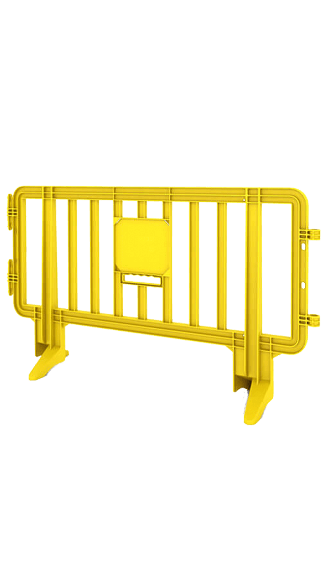 Yellow Colored Plastic Barricade