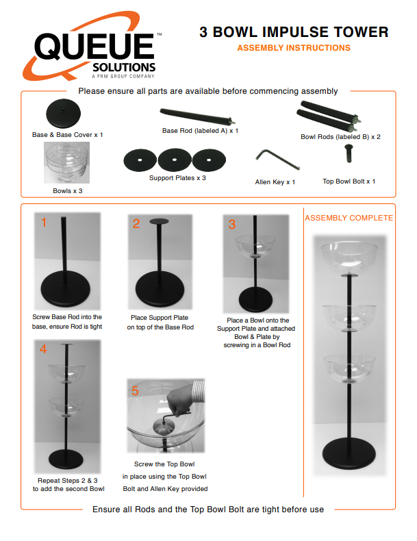 Twin bowl instructions