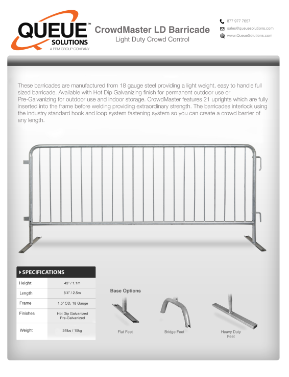 CrowdMaster LD Spec Sheet