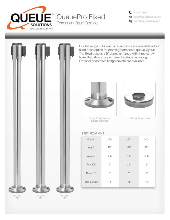 QP Fixed Spec Sheet