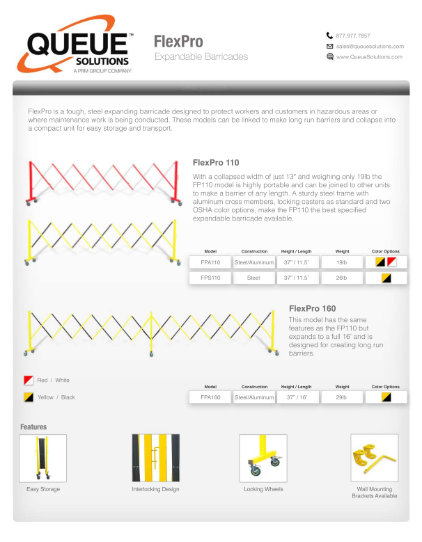 Flex Pro Spec Sheet