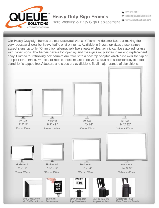 HD Sign Spec Sheet