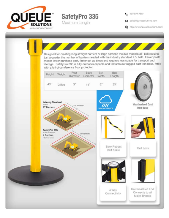 Safety Pro 335 Spec Sheet