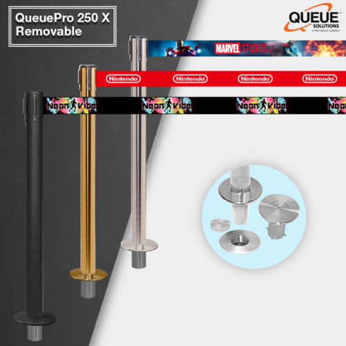 QueuePro 250 Xtra Removable: Standardizing Crowd Control with Versatility and Customization
