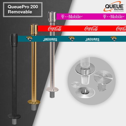 QueuePro 200 Removable: Elevating Crowd Control with Semi-Permanent Setups