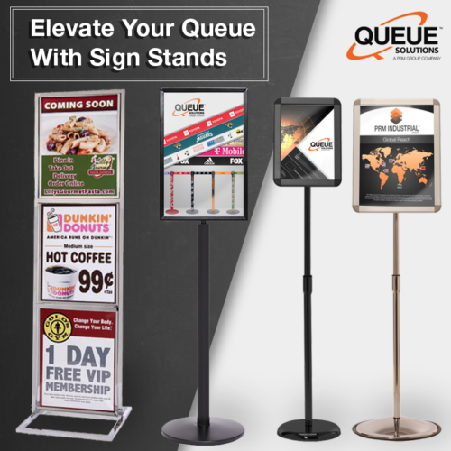 Sign Stands, Poster Stands, and Specialized Signage: Elevate Your Queue