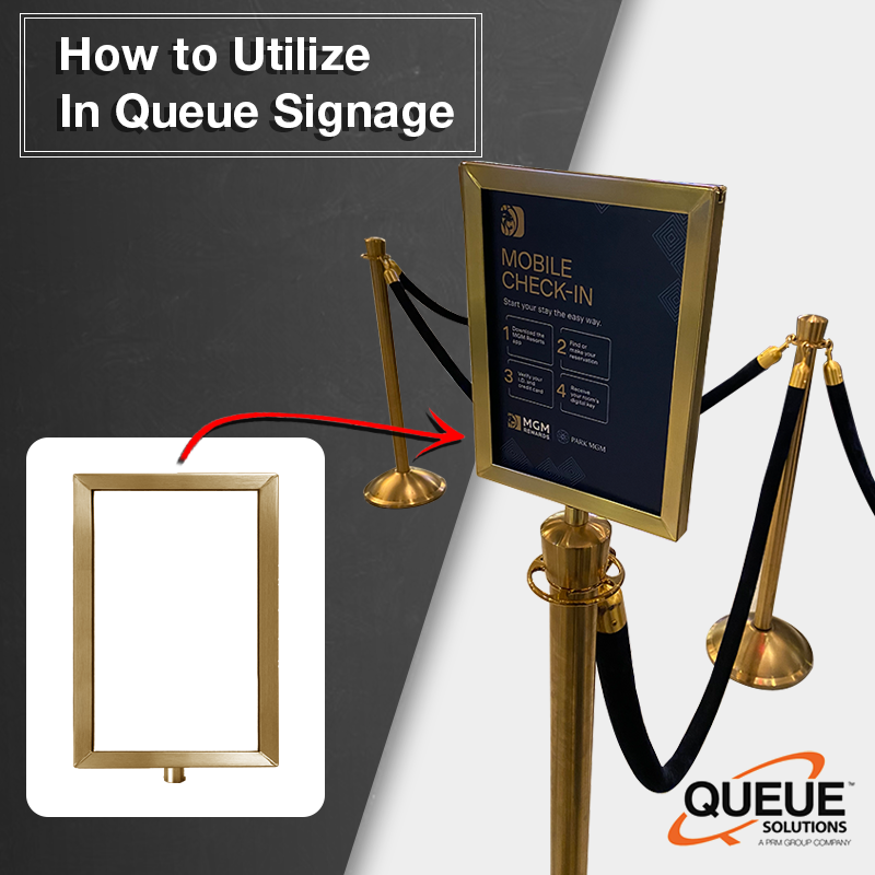 How to Use In-Queue Signage Effectively | Queue Solutions