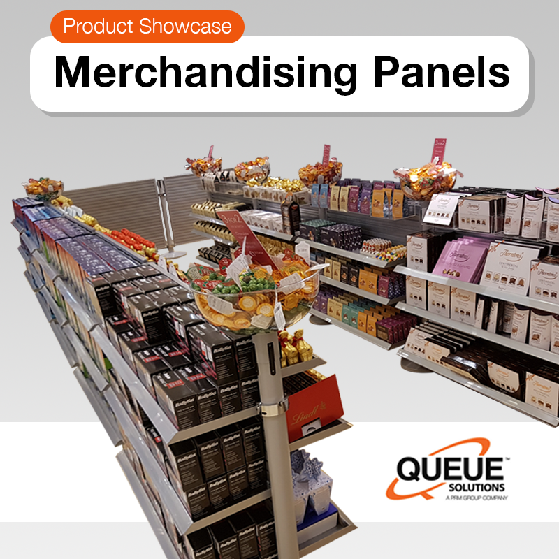 product showcase for merchandising panels