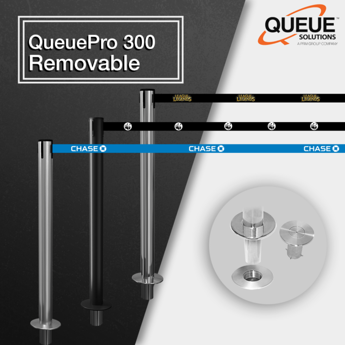 Semi Permanent Solution: QueuePro 300 Removable
