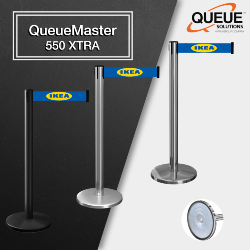 Improved Barrier Effectiveness : QueueMaster 550 XTRA