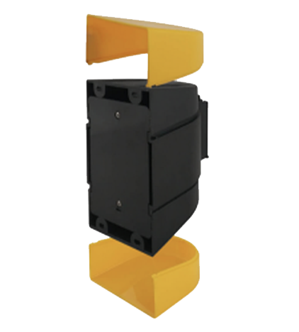 Fixed Mounting option showing a compact wall-mounted barrier