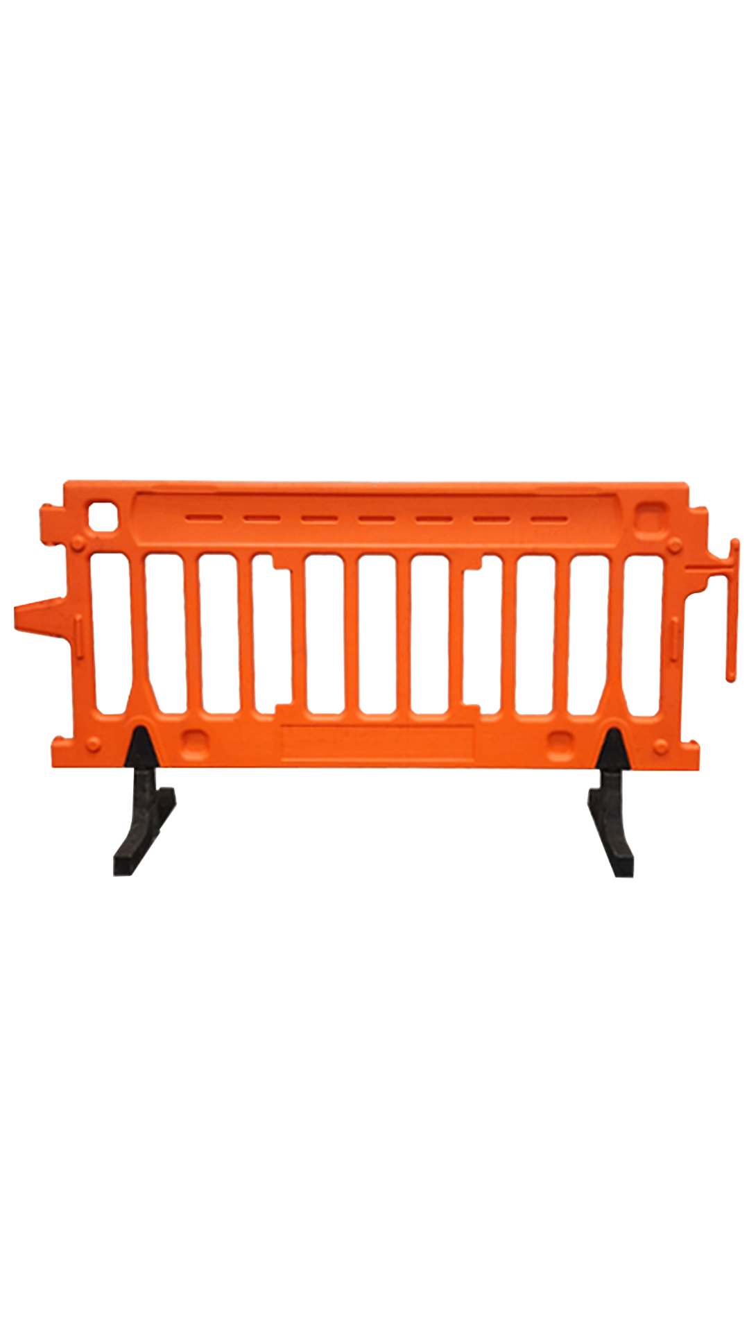 orange Colored Plastic Barricade