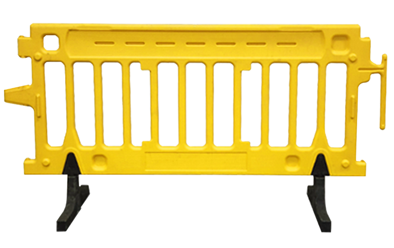 Yellow Colored Plastic Barricade