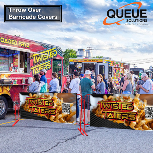 Throw Over Barricade Covers : Versatile and Impactful Event Branding