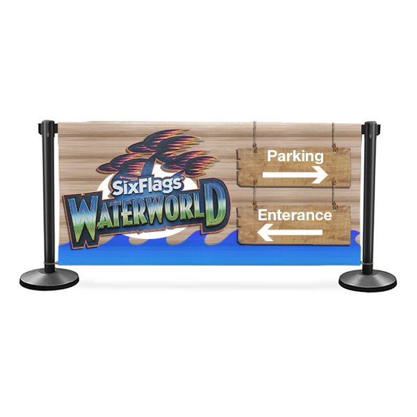 6ft Stanchion Banner