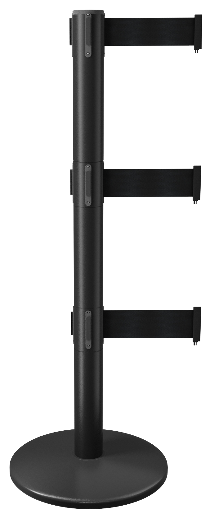 retractable stanchion guide : triple belt model