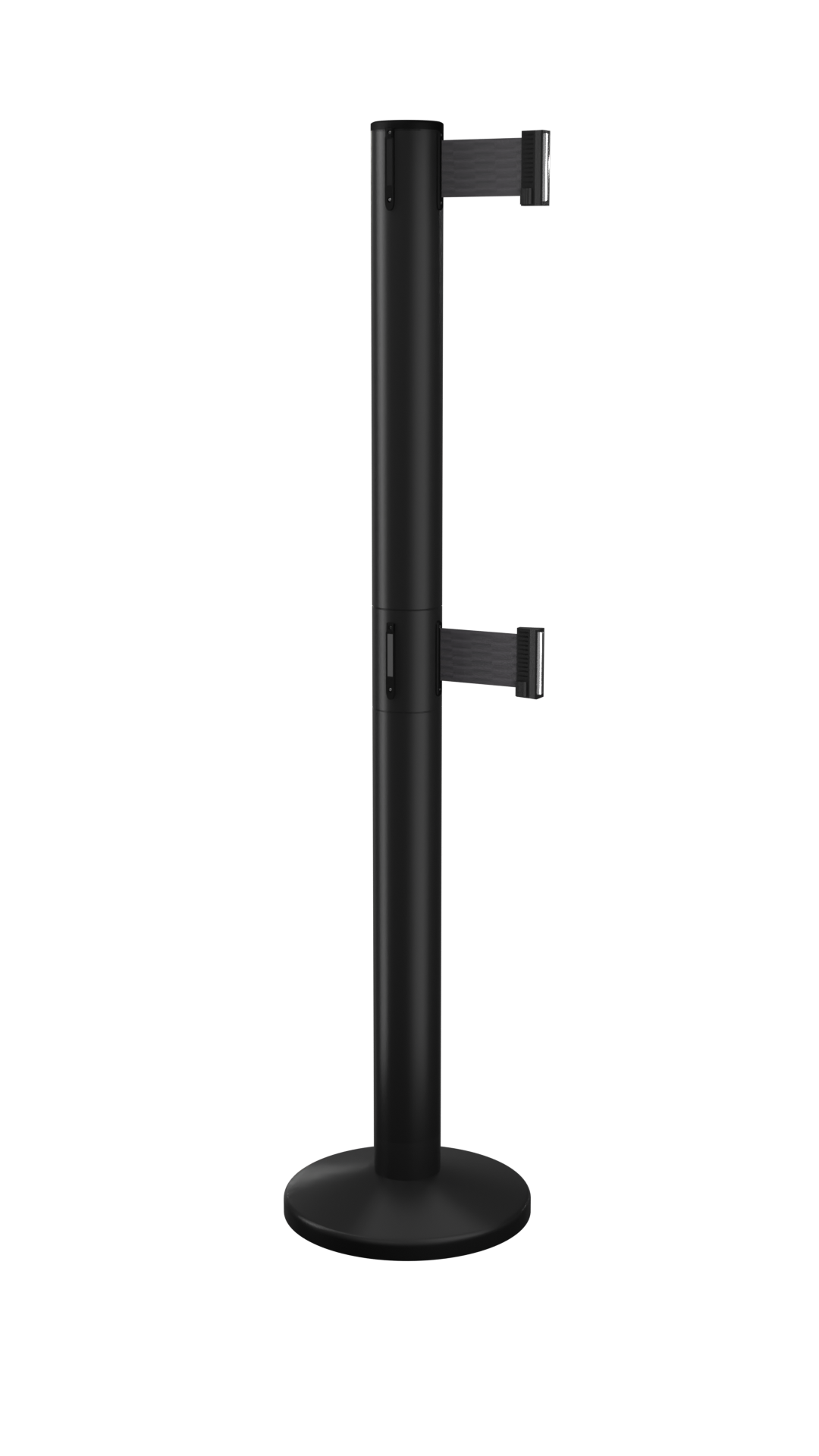 QueuePro Magnetic Retractable Breakaway Belt Barrier - Twin belt