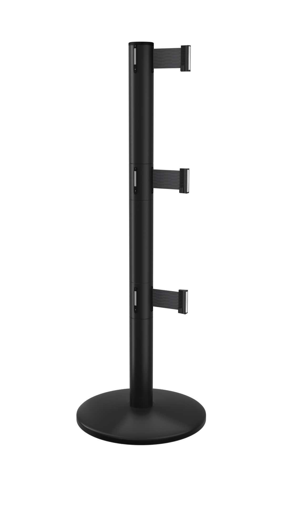 QueuePro Breakaway Retractable Belt Barrier Triple Belts