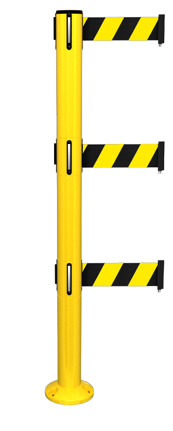 Safety Breakawat Fixed Retractable Belt Barrier 250 Triple