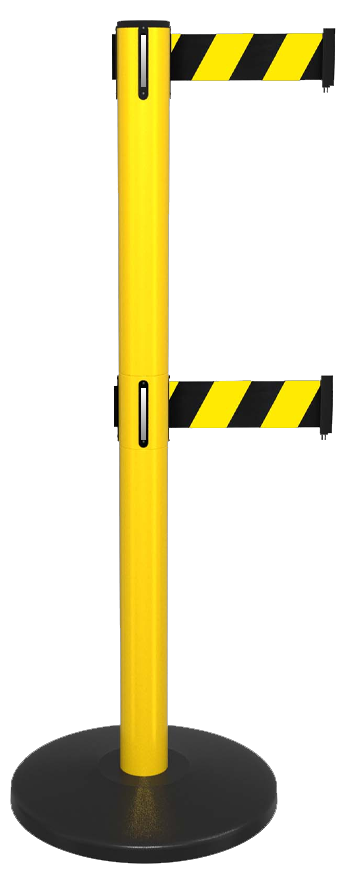 Safety Master Breakaway Economy Retractable Belt Barrier Twin