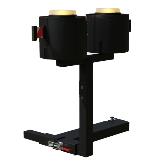 Hitch Mounted Belt Barrier